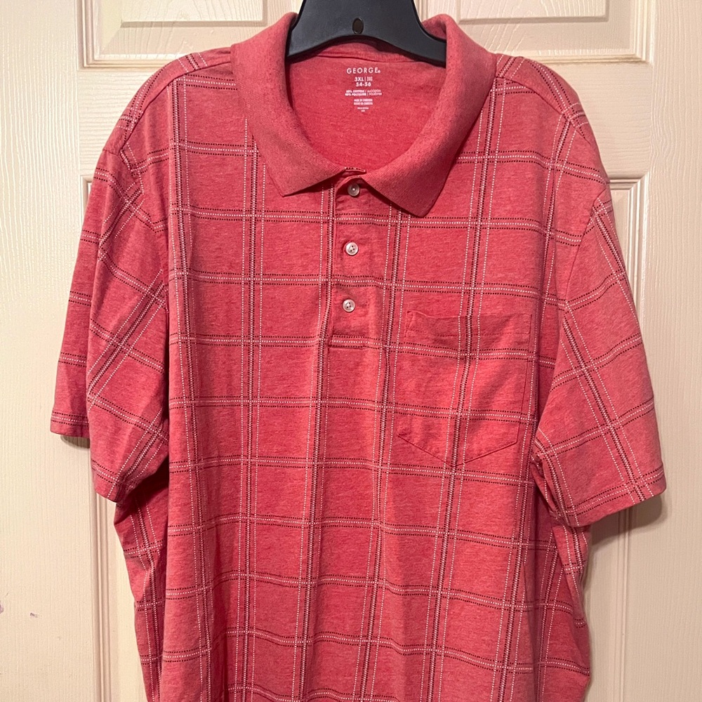 George 3XL men’s pullover polo golf shirt